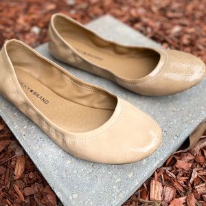 Lucky Brand Patten Tan Erin Flats